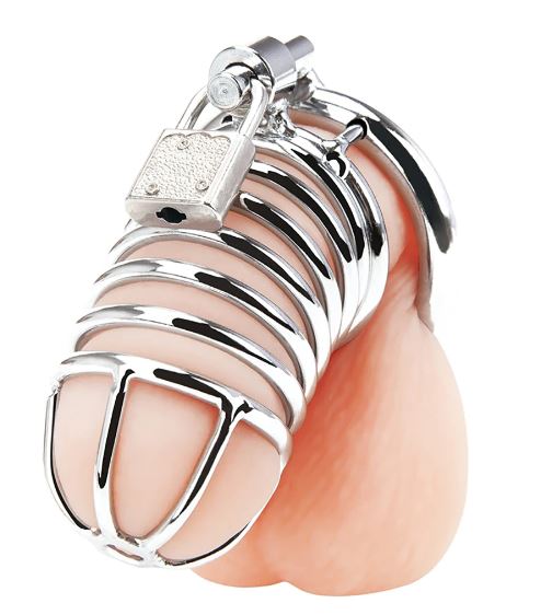 Blue Line Deluxe Steel Chastity Cage